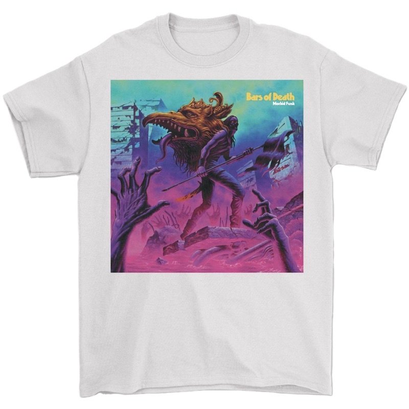Ready Stock - T-Shirt Bars of Death - Morbid Funk (White)