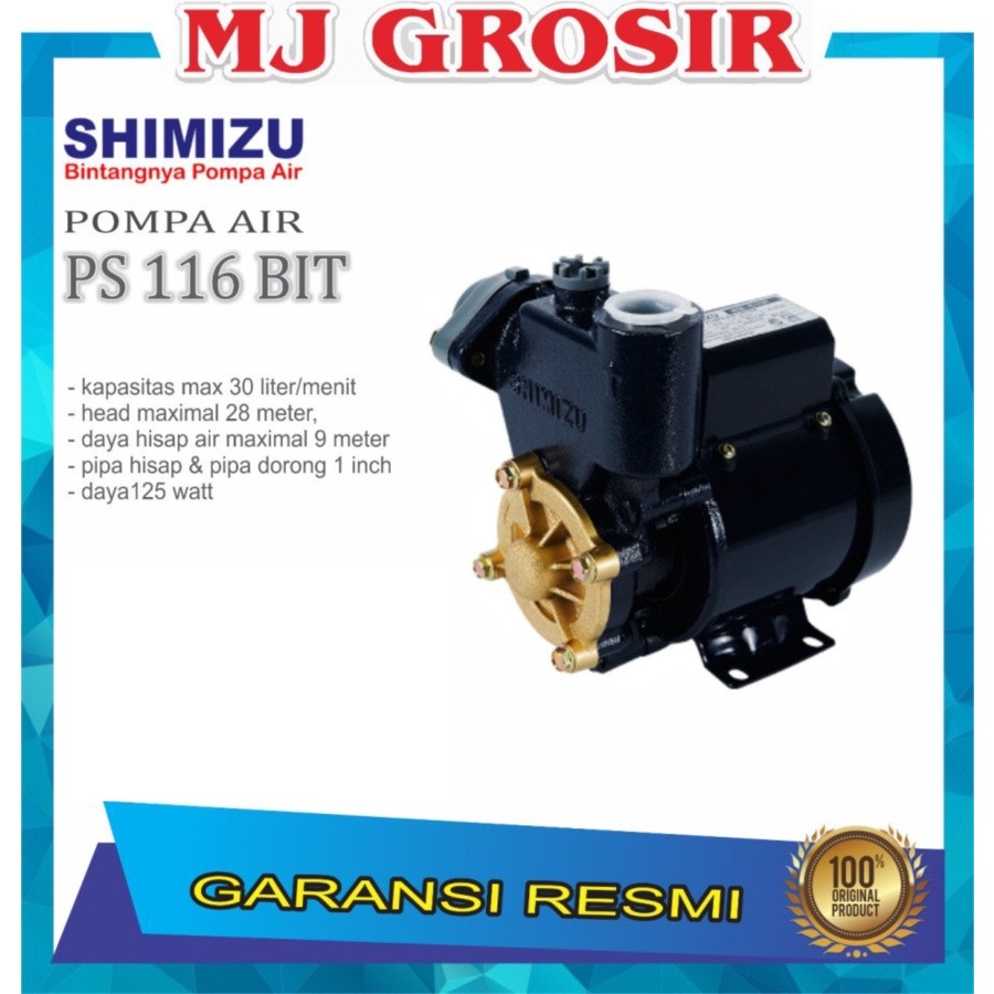 POMPA AIR SHIMIZU PS 116 BIT ALAT PENYEDOT AIR WATER PUMP