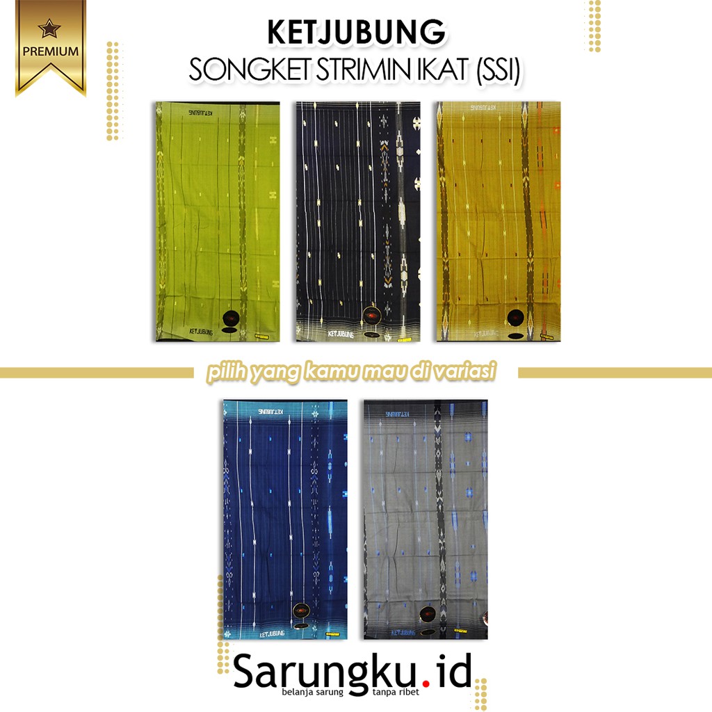 SARUNG KETJUBUNG SONGKET STRIMIN IKAT (SSI)