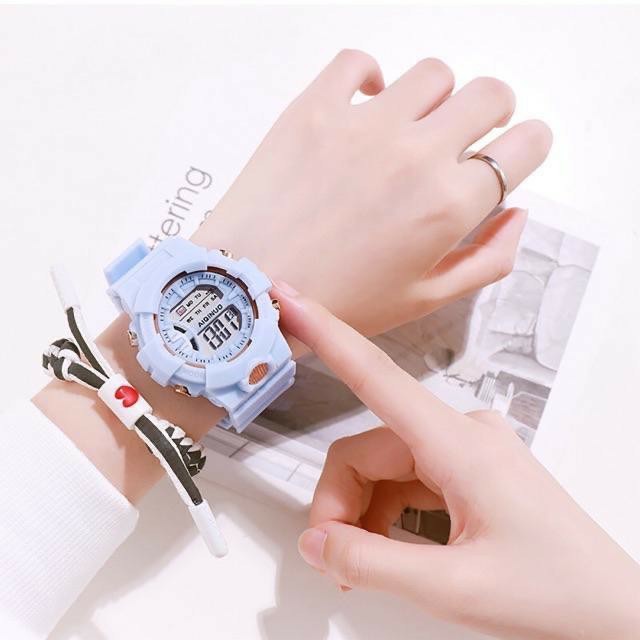 (BLT) JAM TANGAN PRIA WANITA DIGITAL RUBBER SPORT LED ANAK REMAJA DEWASA / jam casual waniata korea fashion