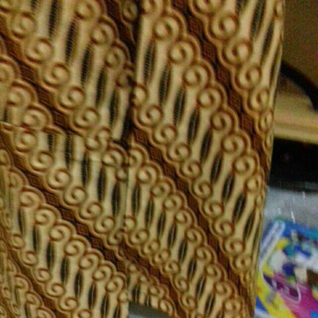 Couple Gamis Ririn Kupu Batik Kombinasi Sogan Muslim Maxi Sarimbit