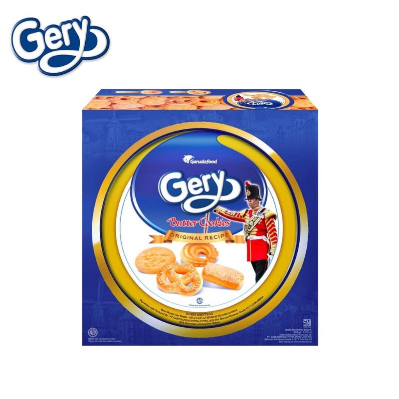 Jual GERY BUTTER COOKIES ORIGINAL RECIPE ISI 450 GRAM Shopee Indonesia