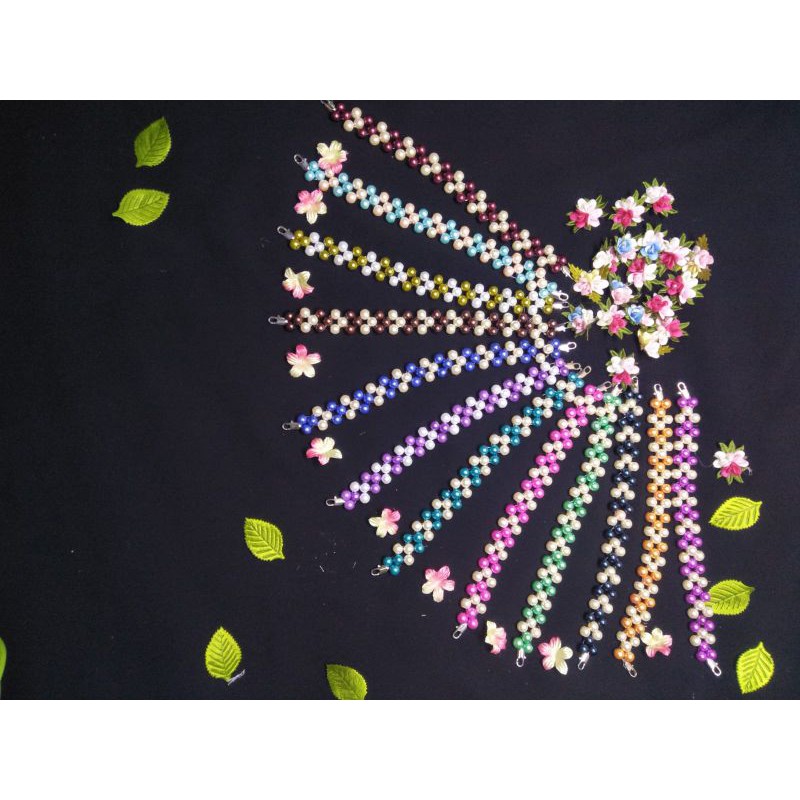 konektor pengait masker mutiara gelang 2in1 fashion 013