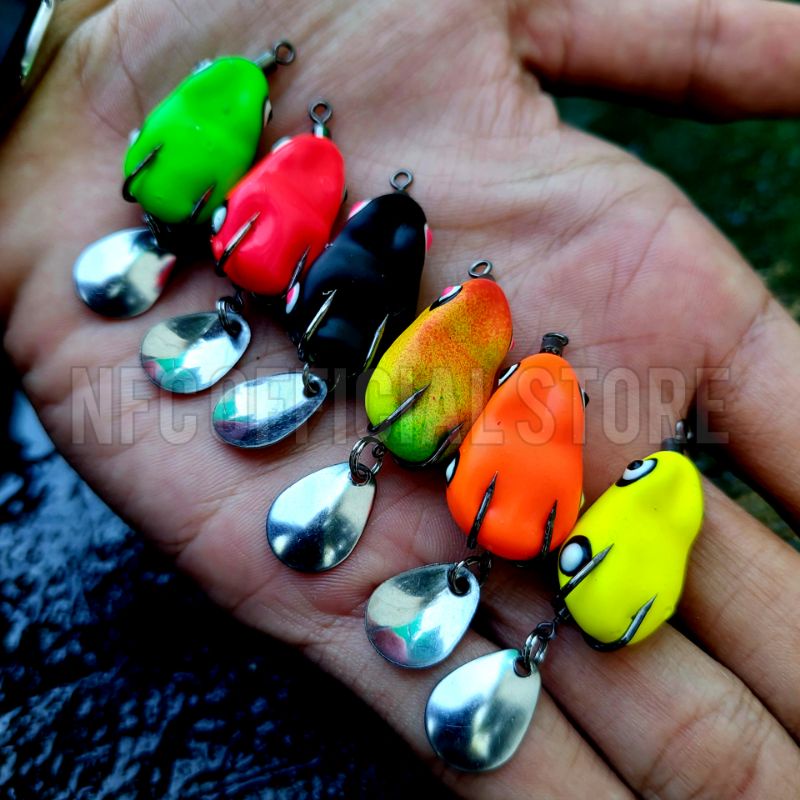 Soft frog mini 2,5 cm 2,5 gram SPESIALIS KOCOLAN Anti Mocel AUTO DITELAN