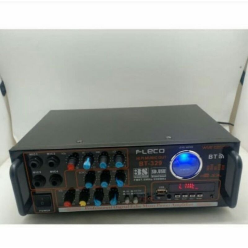 Cod Power Amplifier Fleco F-329//Amplie Werelles//Bluetooth Multifungsi