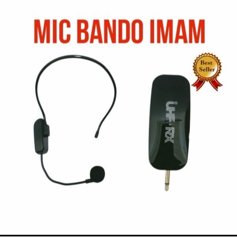 Mic wireless bando clip on imam /mic bando wireless