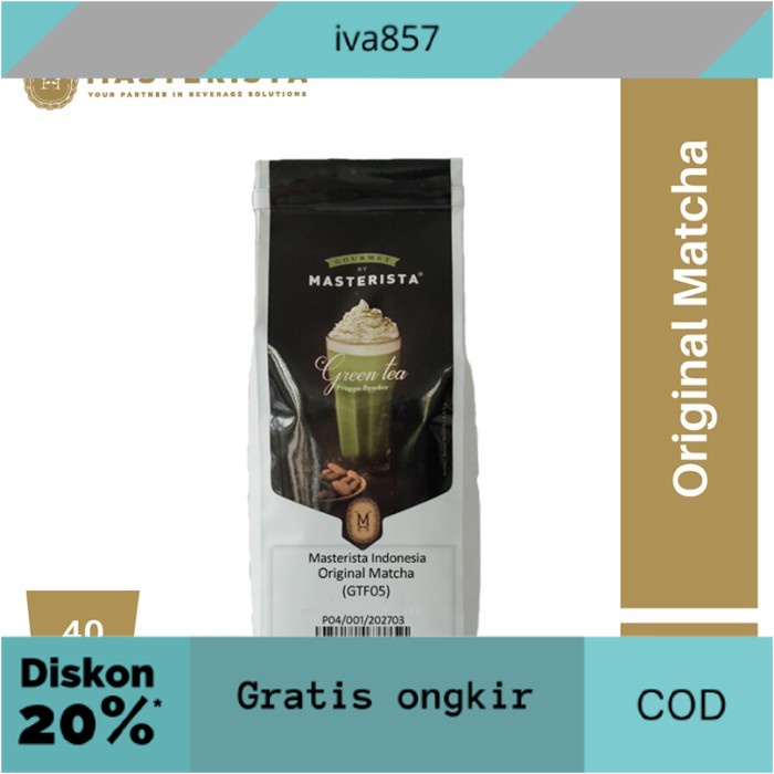 

PROMO Original Matcha - Powder Minuman Masterista 800 Gram GRATIS ONGKIR