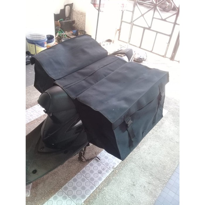 TSK tas motor karung terpal/tas kurir/tas pos/keranjang