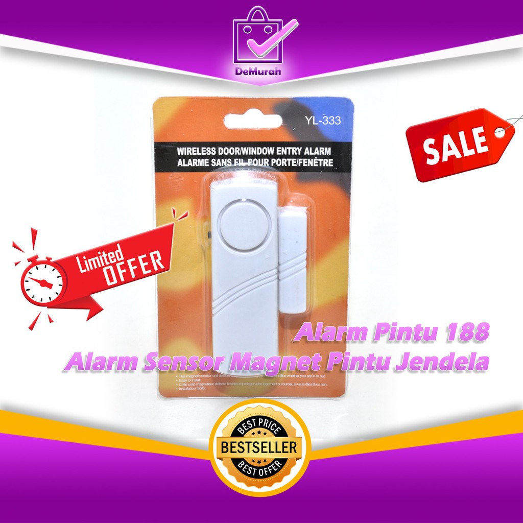 Alarm Pintu 188 / Alarm Sensor Magnet Pintu Jendela