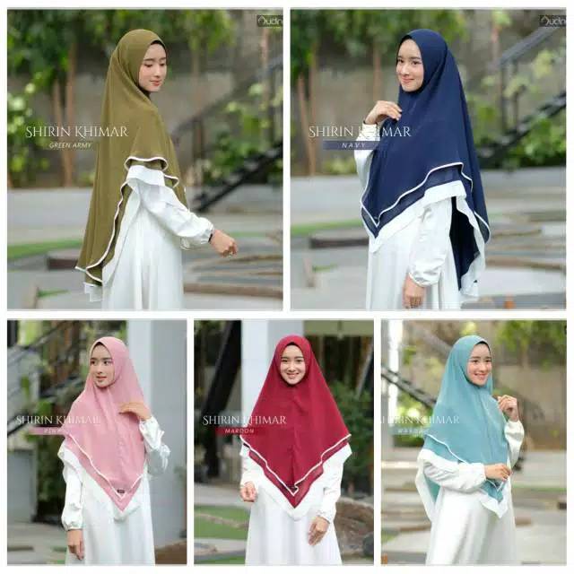 Khimar  Shirin khimar  Syari audina khimar i jilbab audina  jilbab murah pet antem double layer