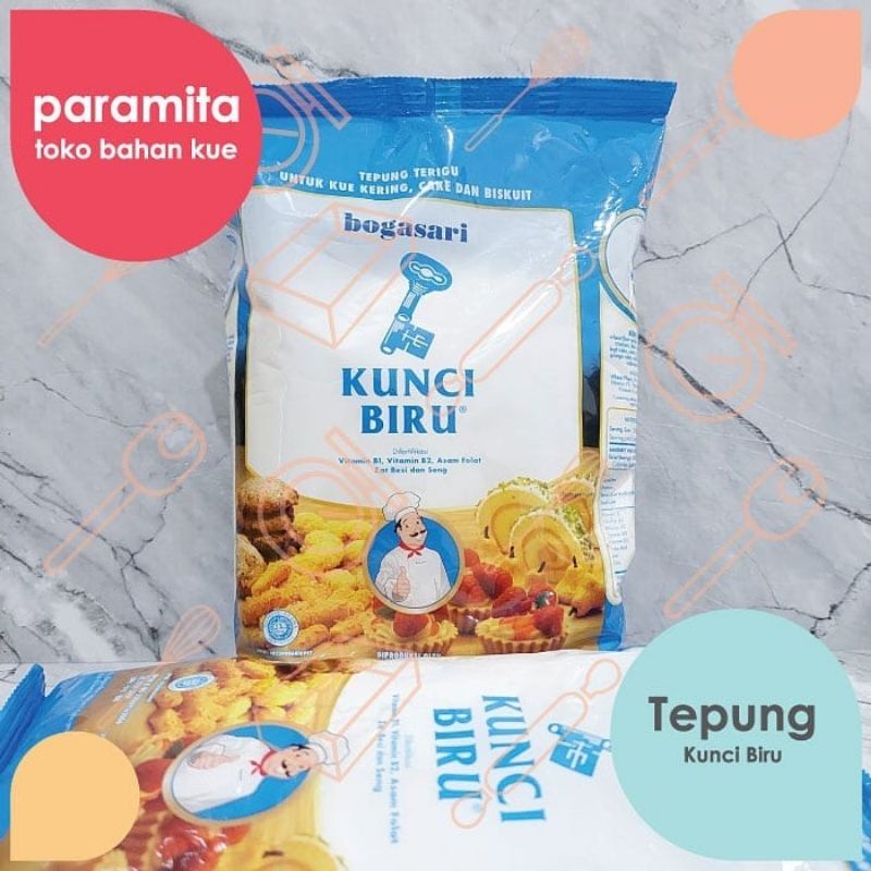 Tepung Terigu Kunci Biru 1kg