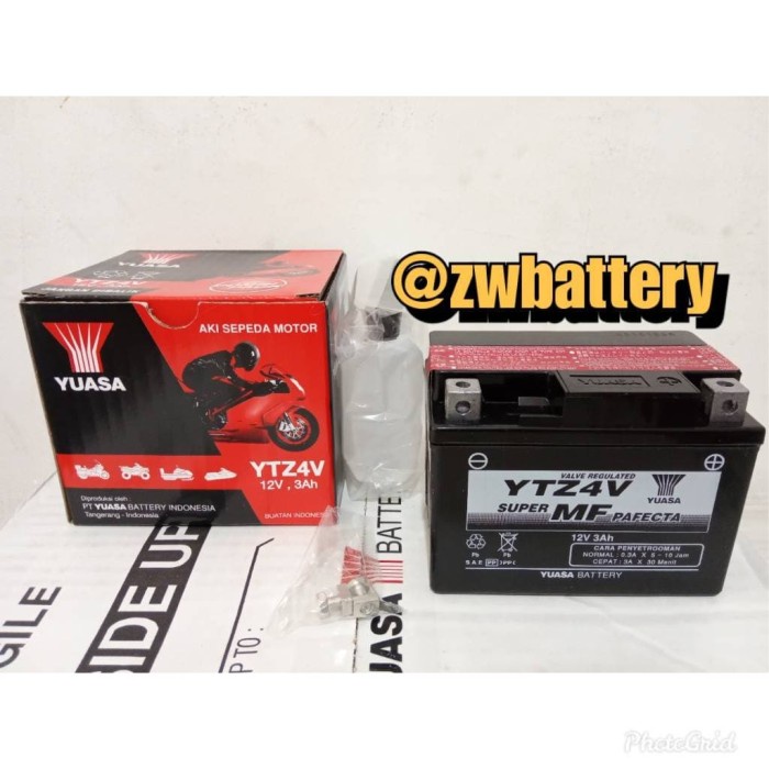 Aki Motor Honda Scoopy,Beat YUASA YTZ4V