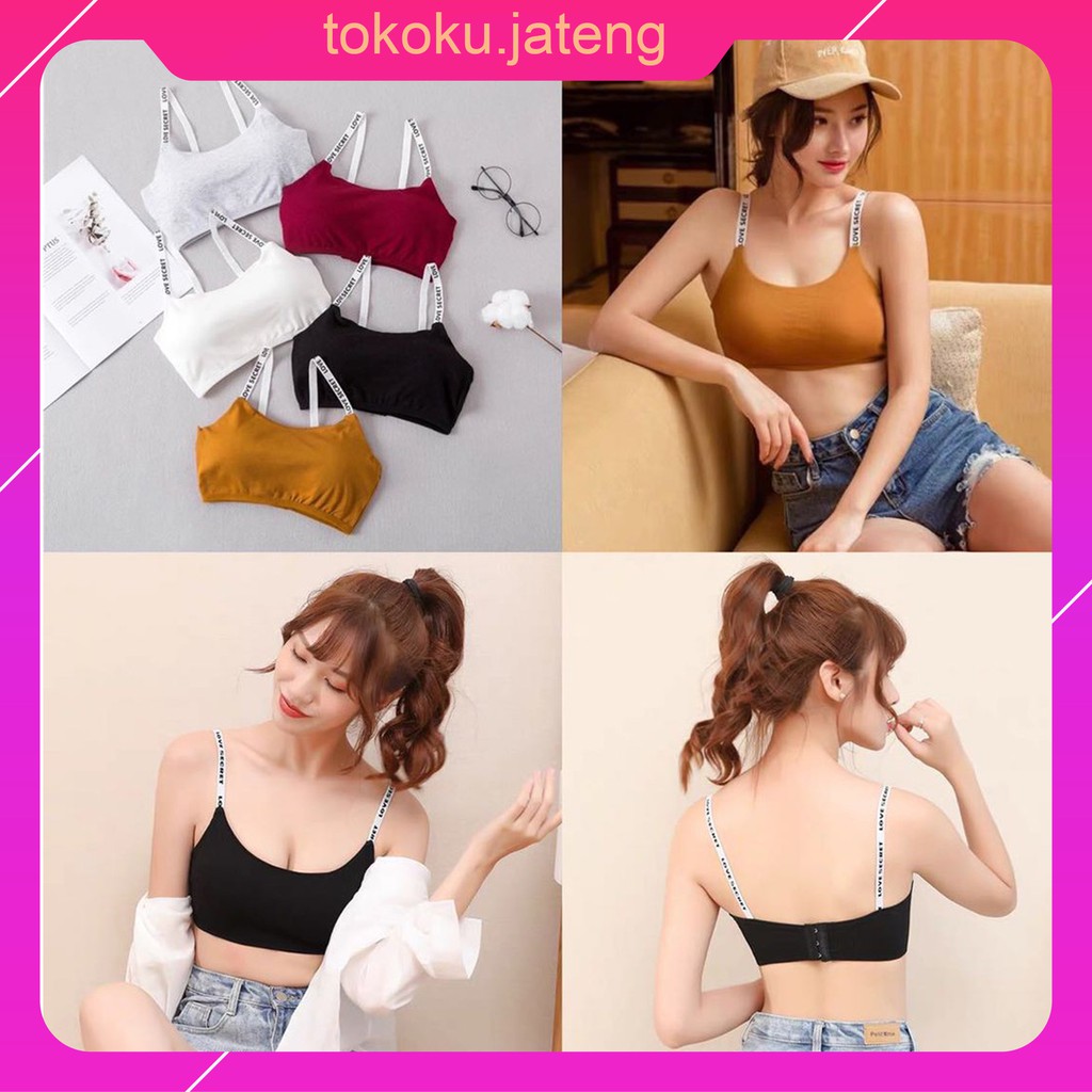 BRA SPORT PUSH UP - PAKAIAN DALAM WANITA SPORT - KUTANG FASHION BRA TANPA KAWAT