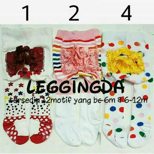 Legging Renda / Legging Bayi / Legging Motif Bayi / Legging Tutup Kaki Bayi