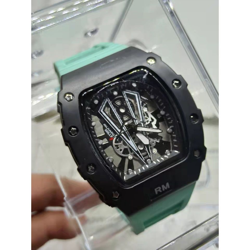 (BISA COD) JAM TANGAN PRIA DAN WANITA RM / 511 27 RUBBER PREMIUM DIAMETER 4,2CM Tanggal Aktif