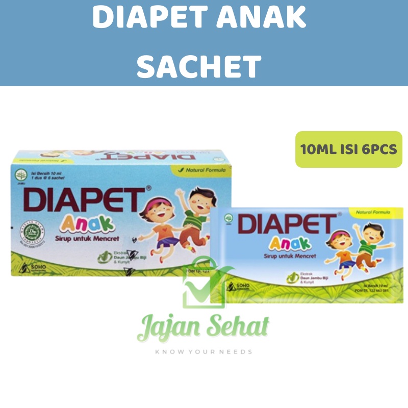 DIAPET ANAK SACHET 10ML ISI 6pcs