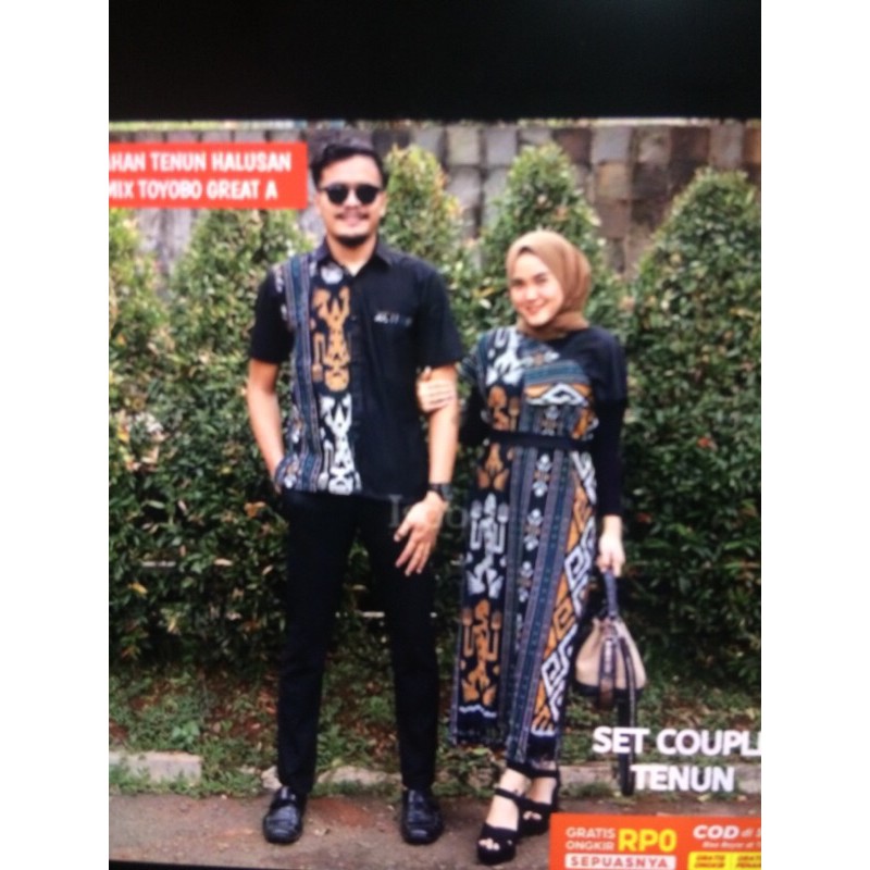 set tenun batik couple dewasa