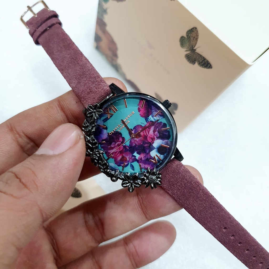 JAM TANGAN PRIA WANITA | RANTAI | KULIT | KARET | MURAH | WANITA OLIVIA BURTON STRAP LEATHER CASE ST