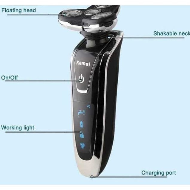 Kemei Alat Cukur Elektrik 4in1 Sikat Gigi Shaver Trimmer Razor KM-5181