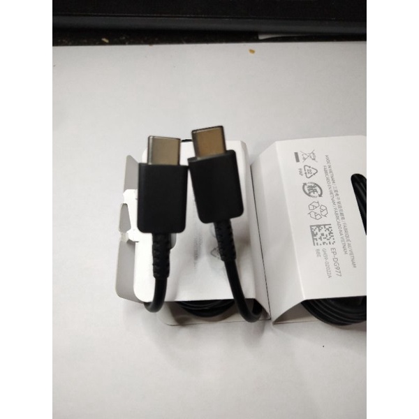 KABEL DATA SAMSUNG S20.S21.NOTE 20.A71.A72.A52  TYPE C TO C SUPER FAST CHARGING ORIGINAL