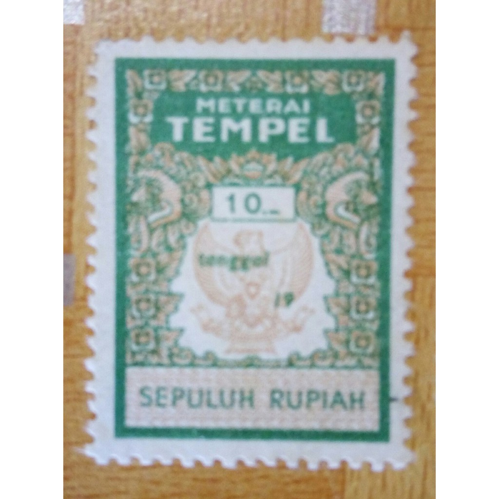 

Perangko Materai Kuno Rp 10 (sepuluh rupiah)