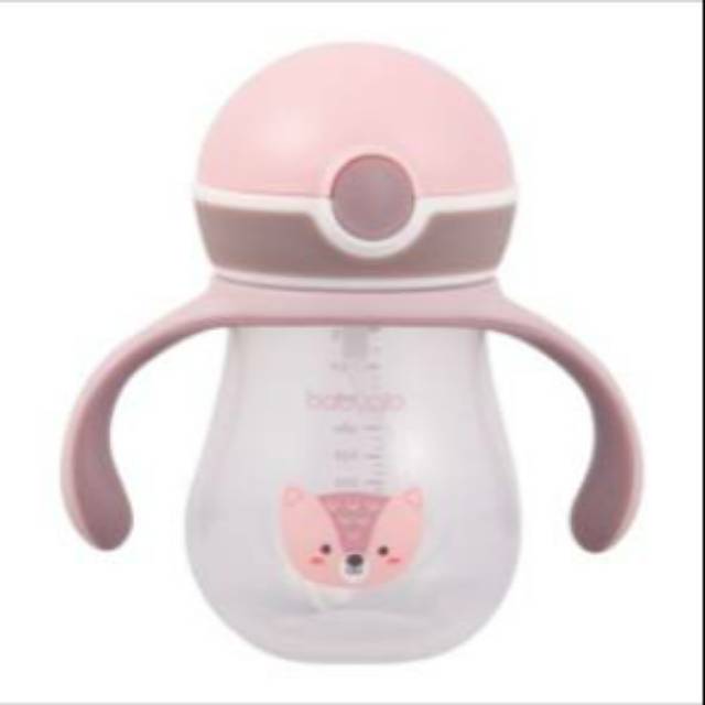 babyqlo sippy cup with straw botol minum sedotan bayi balita