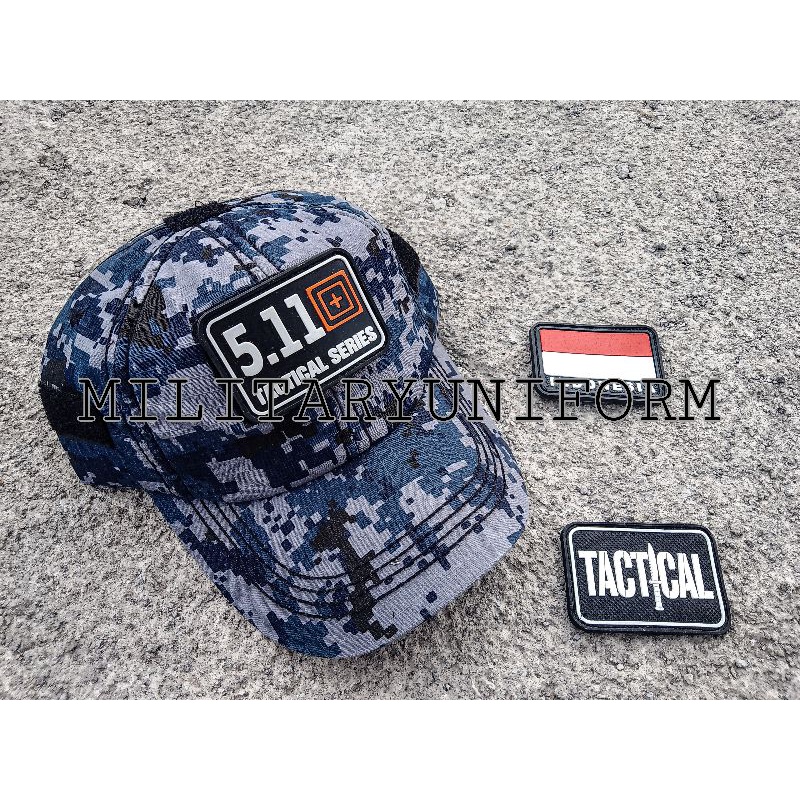 topi loreng navy seal velcro