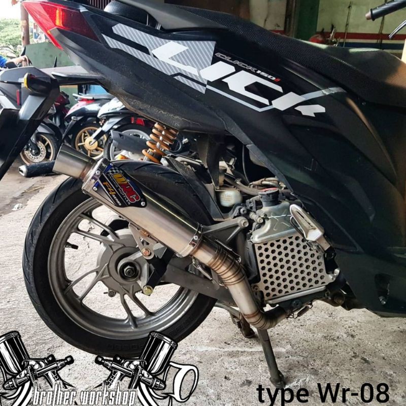 Knalpot WRC type Wr-08 Vario old led new 125 150 model bebasan knalpot racing