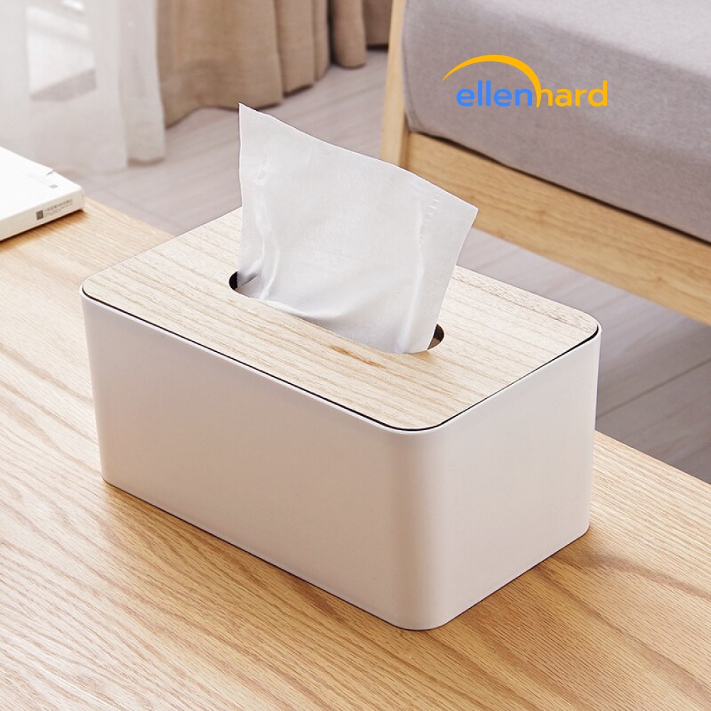 Kotak Tisu Kayu Polos Tempat Tissue Box Minimalis Aesthetic