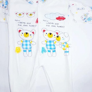  Baju  Kodok  Panjang Jumper Tutup  Kaki  Sleepsuit Motif 