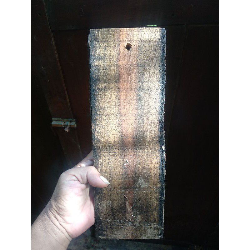 papan kayu jati media tempel [anggrek/kadaka]