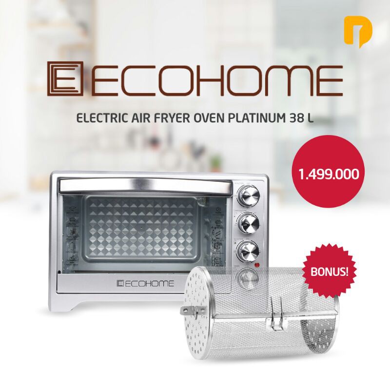 ecohome electric air fryer oven 38L