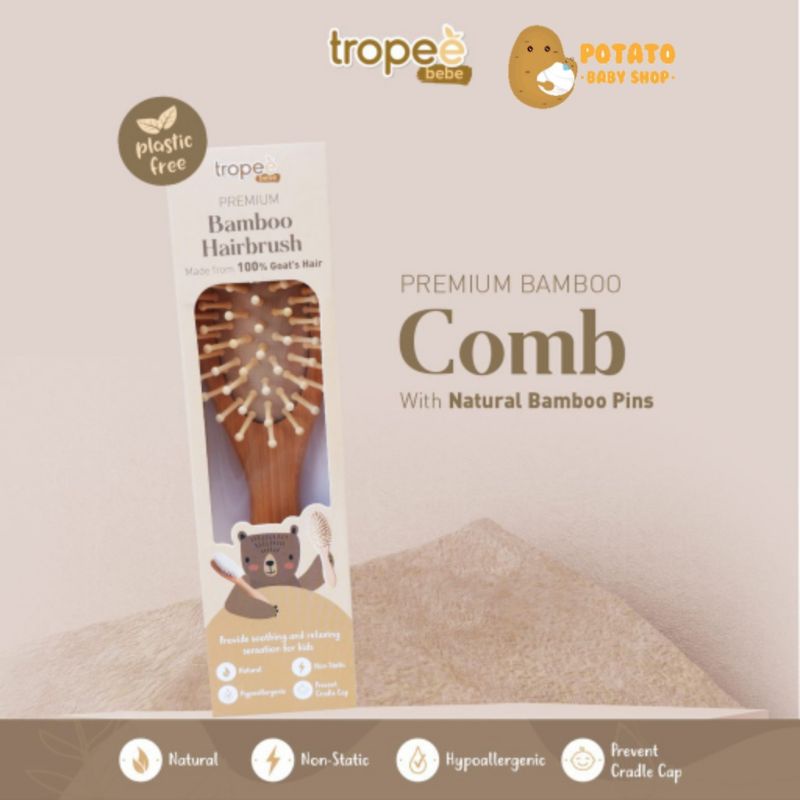 Tropee Bebe - Bamboo Hair Comb ( Sisir Anak)
