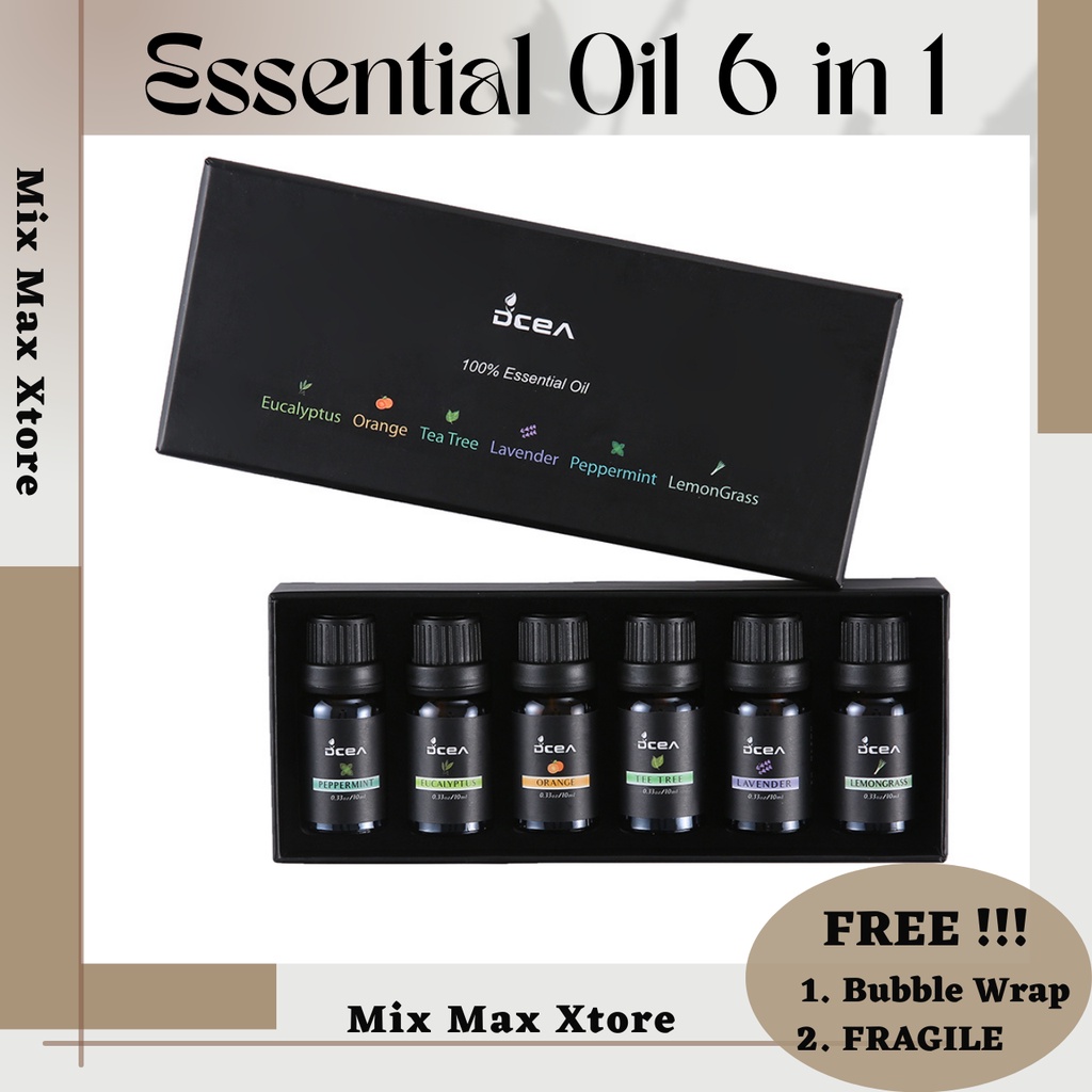 DCEA Minyak Aromaterapi 6 in 1 10ml / Oil Diffuser / Essential Oil / Oil Aromatherapy - RH-36
