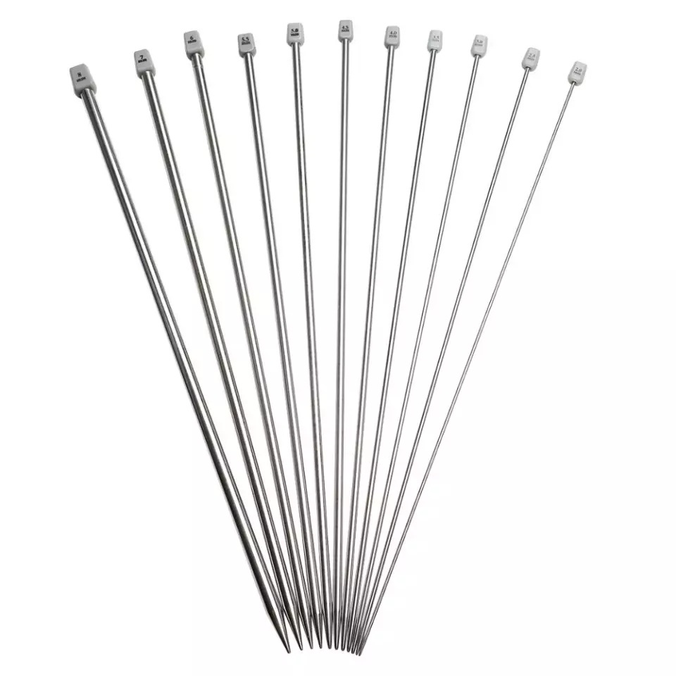 Paket Breien / single pointed knitting needle aluminium + aksesoris rajut FREE POUCH BAP50