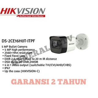 KAMERA CCTV HIKVISION 5MP DS-2CE16H0T-ITPF IP67 ORIGINAL