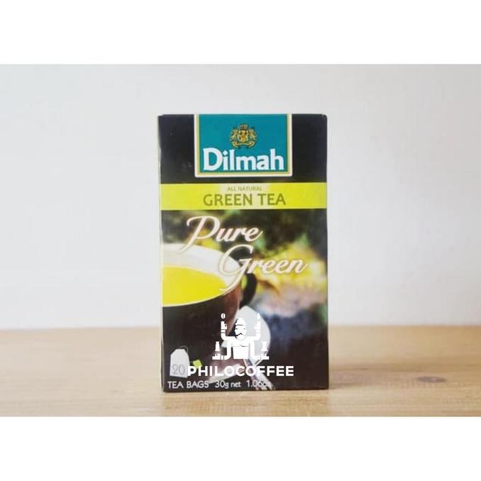 

[COD] Teh Dilmah Pure Green Tea (20 x 1,5gr) | Tag Tbag | Teh Celup | Non-Am [COD]