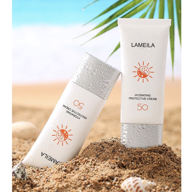 LAMEILA Sun Block SPF 50 Sun Screen Wajah White Sunblock Tahan 12 Jam PA+++ LA162 3058