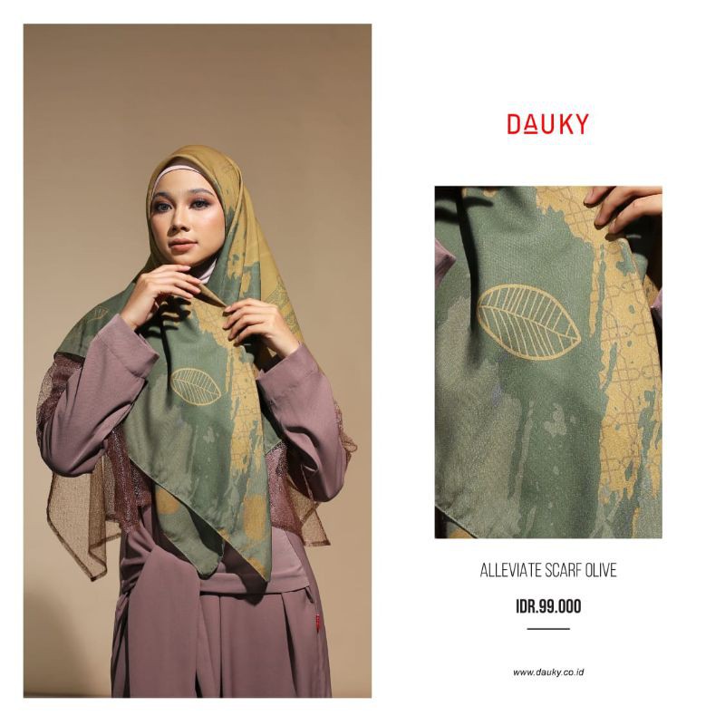 ALLEVIATE SCARF DAUKY/KERUDUNG DAUKY/SCARF DAUKY/SEGIEMPATDAUKY/ELZATTAHIJAB