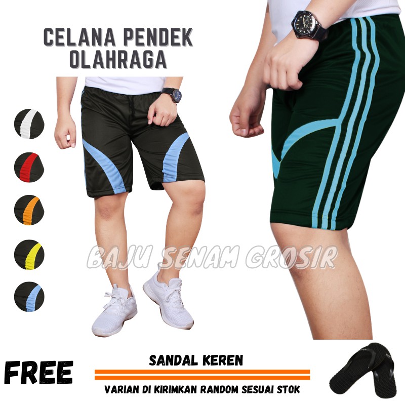 Celana Pendek Olahraga Pria Dewasa Santai Kolor Selutut SBSA0029