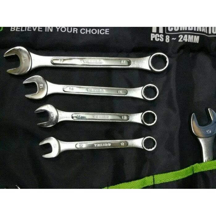 TEKIRO KUNCI RING PAS 8-24 MM 11 PCS / KUNCI RING PAS SET TEKIRO ~El~Xt1~