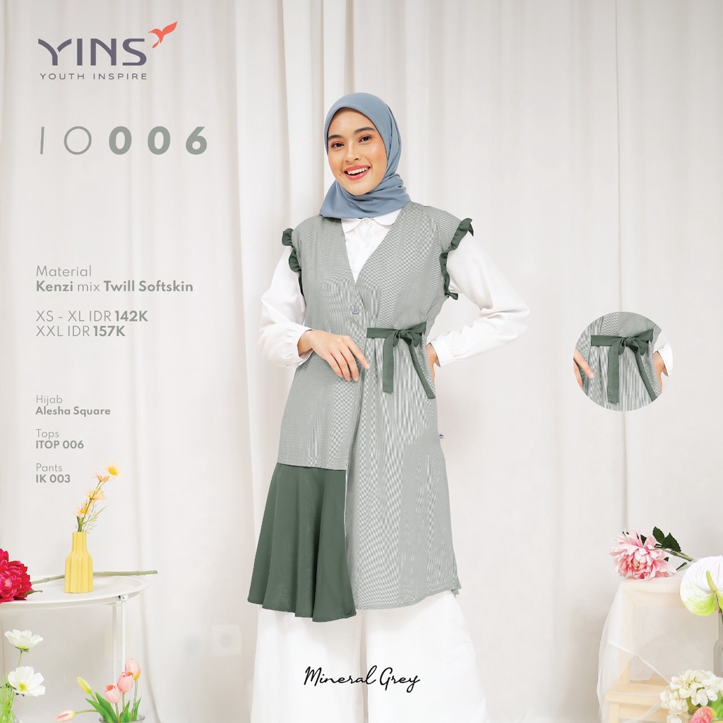 Inspire Outer IO 06 Bahan Kenzi mix Twill Softskin Outer Trendi kekinian Modern by Inspire bisa COD