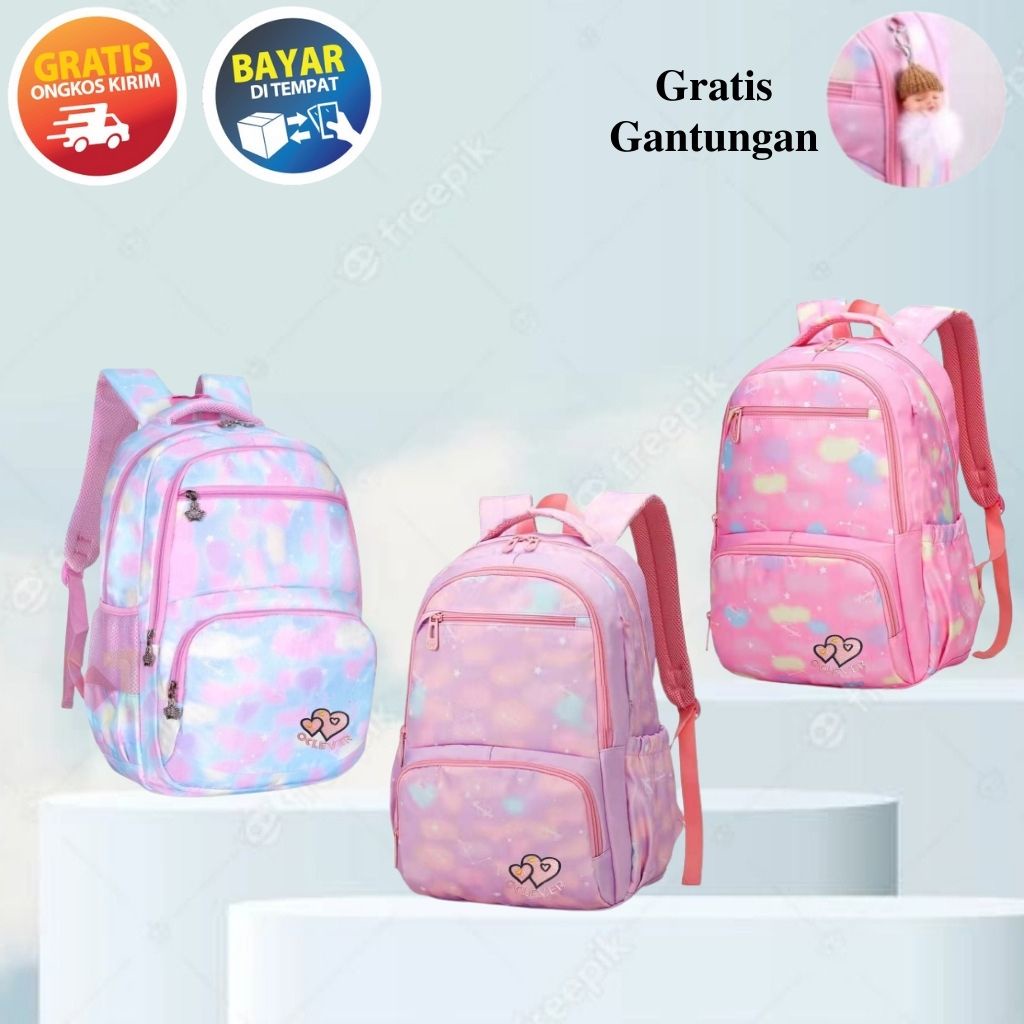 GOKIDO - BK139 TAS SEKOLAH TAS RANSEL ANAK PEREMPUAN TAS SEKOLAH ANAK PEREMPUAN TAS SEKOLAH WANITA TAS SEKOLAH