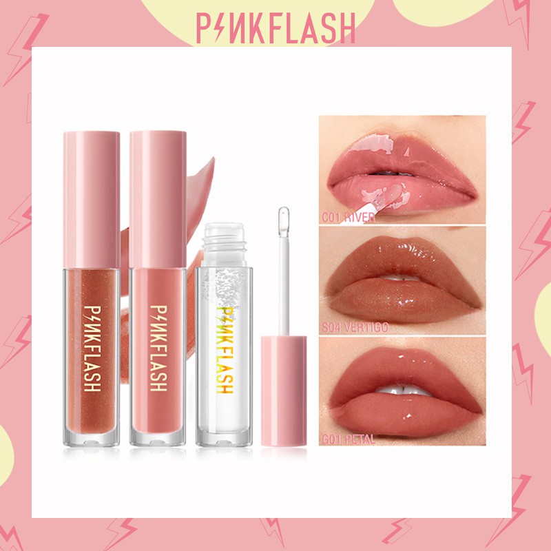 【ORIGINAL】PINKFLASH Ohmygloss Lip Gloss Pelembab Berkilau Untuk Perawatan Bibir Montok