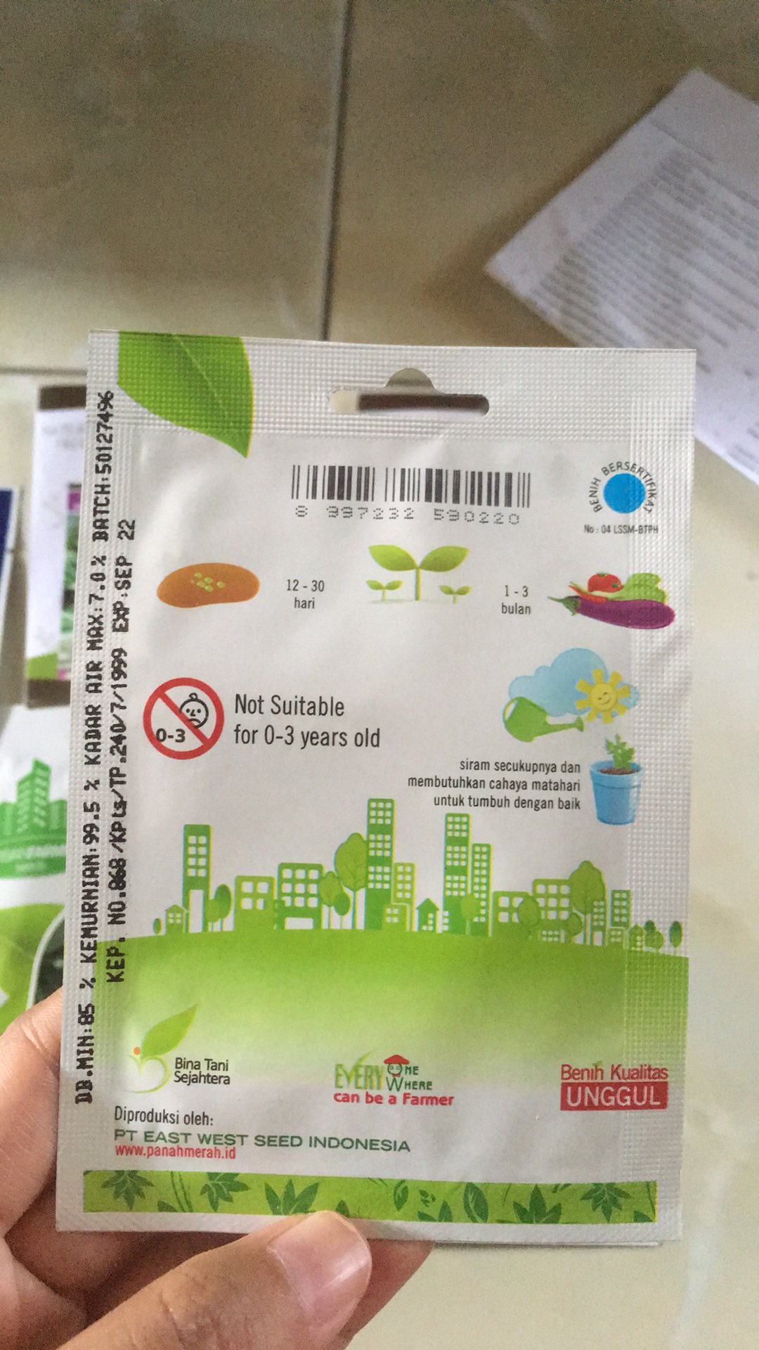 Benih Cabe Besar Gada F1 (kemasan Personal Pouch Cap Panah Merah)