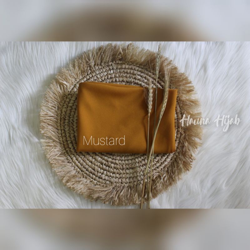 Khimar jumbo 2 layar/segiempat instan jumbo-mustard 2jb