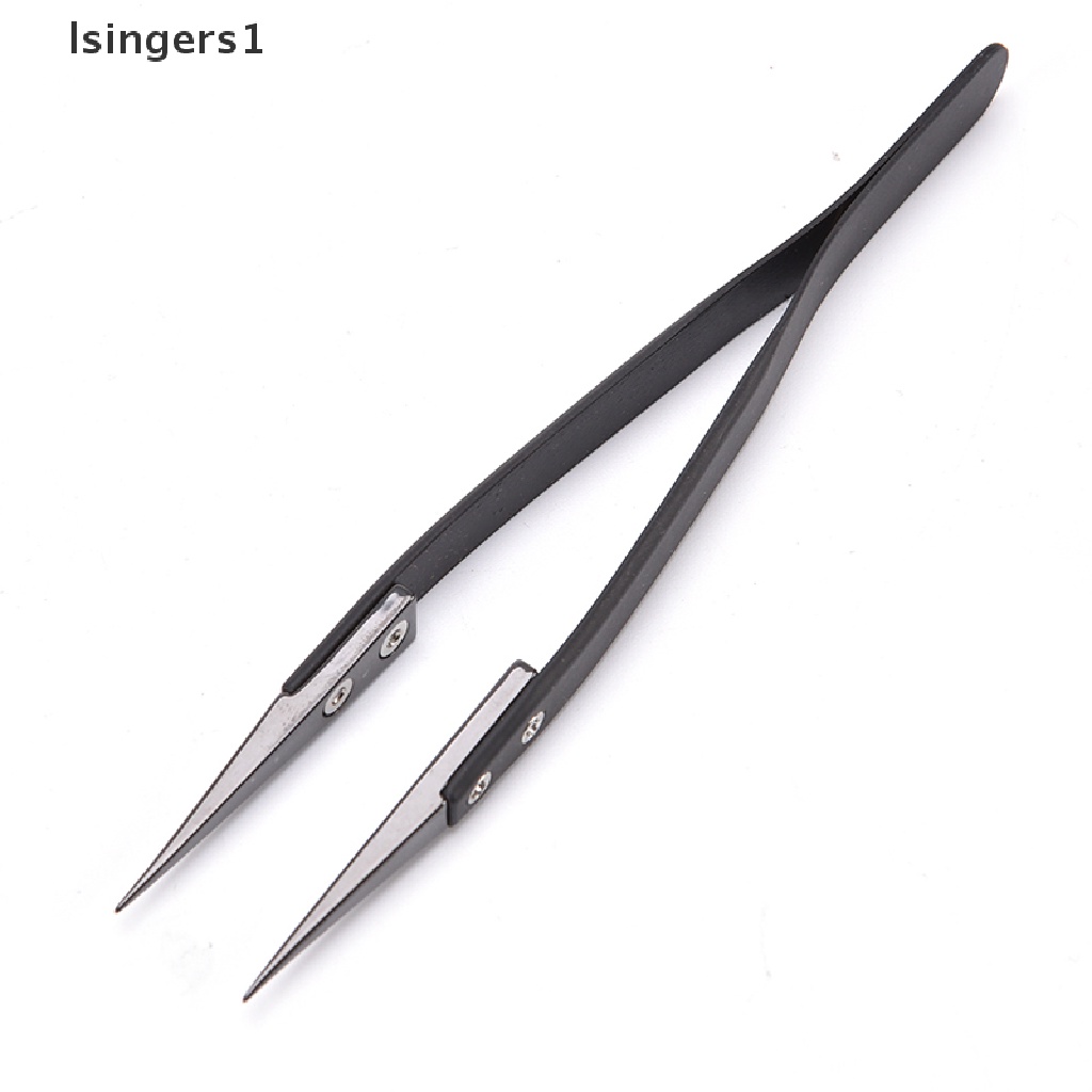 (lsingers1) Pinset Ujung Keramik Bahan Stainless Steel Tahan Panas