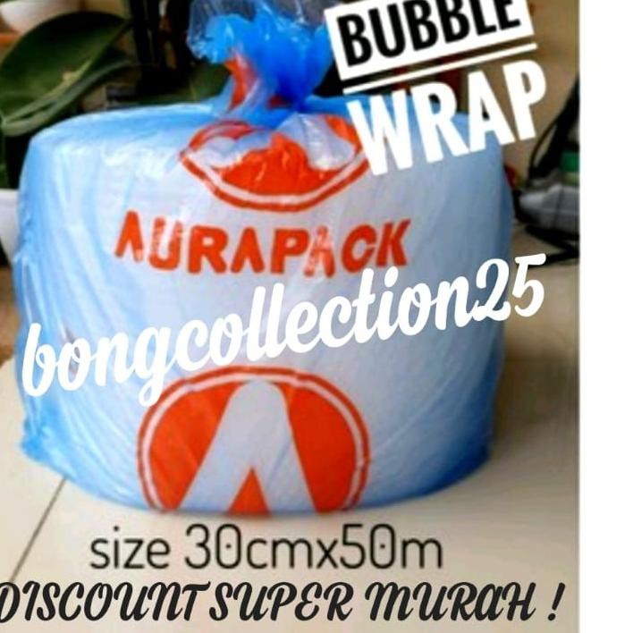 

<RT-076BX> BUBBLE WRAP 50METER X 30 CM / AURAPACK / BUBBLE WARP / BUBBLE WRAP ROLL ..makasih