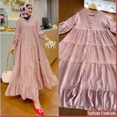 Baju Gamis Muslim Terbaru 2021 2022 Model Baju Pesta Wanita kekinian kondangan Kekinian gaun remaja