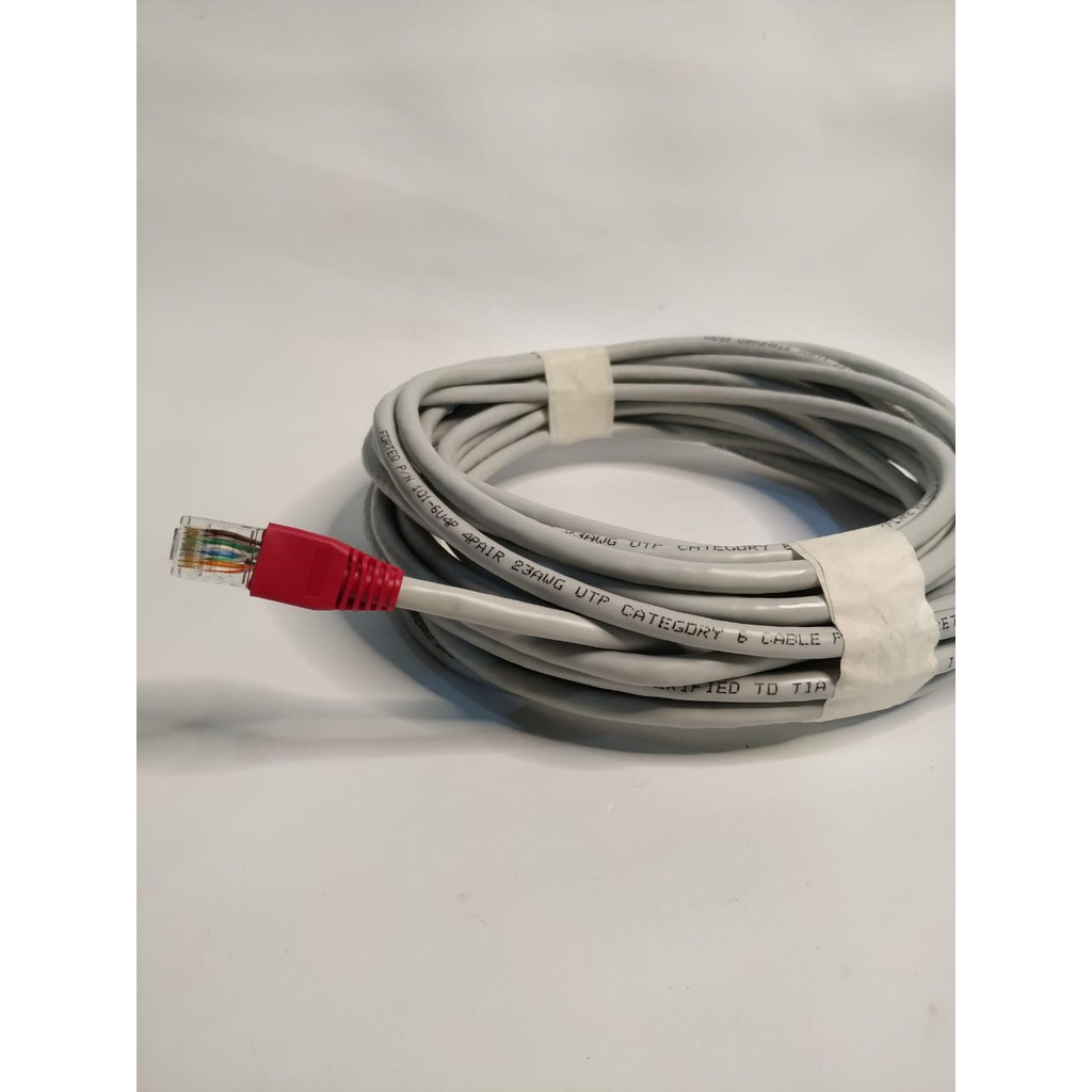 Kabel Lan Cat 5e UTP Copper Indoor Merk FORTEQ Kabel Lan Siap Pakai Panjang 2 Meter HIGH QUALITY